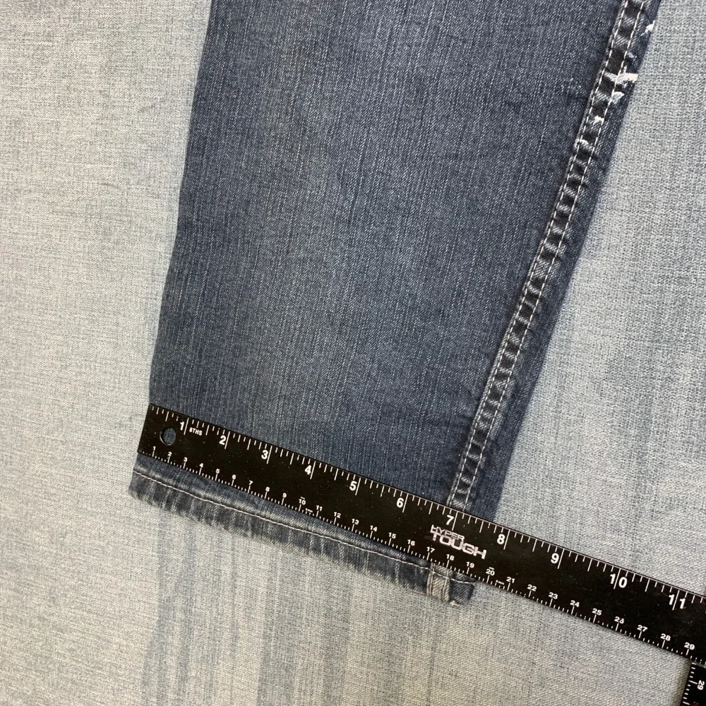 Levi's 505 Jeans Mens 34x32 Blue Denim Dark Wash Comfort Regular Fit Bootcut Leg